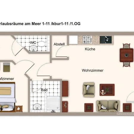 Apartamento Urlaubsraeume Am Urlaubsraeume Am 1-11